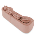 Sofá 3 Lugares Orgânico Living 250cm Mersa Veludo K01 - D'ros