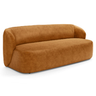 Sofá 3 Lugares Orgânico Para Sala De Estar Living 205cm Heidy