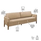 Sofá 3 Lugares Painita 184cm Bege