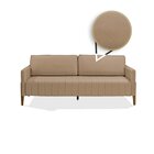 Sofá 3 Lugares Painita 184cm Bege