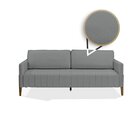 Sofá 3 Lugares Painita 184cm Cinza