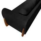 Sofá 3 Lugares Para Sala De Estar Djon Preto