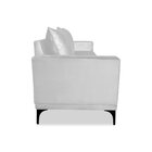 Sofá 3 Lugares Para Sala De Estar Eliot Prata