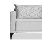 Sofá 3 Lugares Para Sala De Estar Eliot Prata