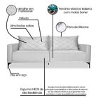 Sofá 3 Lugares Para Sala De Estar Eliot Prata