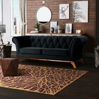 Sofá 3 Lugares Para Sala De Estar Império 180 Cm D02 Veludo P