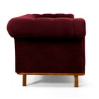 Sofá 3 Lugares Para Sala De Estar Império 230 Cm D02 Veludo M