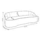 Sofá 3 Lugares Para Sala De Estar Living 210cm Theo D06 Boucl