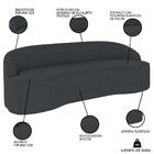 Sofá 3 Lugares Para Sala De Estar Living 210cm Theo D06 Boucl