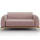 Sofá 3 Lugares Para Sala De Estar Molino 180 Cm D02 Pés D'our