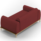 Sofá 3 Lugares Para Sala De Estar Molino 180 Cm D02 Pés D'our