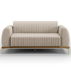 Sofá 3 Lugares Para Sala De Estar Molino 180 Cm D02 Pés D'our