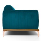 Sofá 3 Lugares Para Sala De Estar Molino 180 Cm D02 Veludo Az