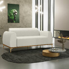 Sofá 3 Lugares Para Sala De Estar Molino 210 Cm D02 Pés D'our