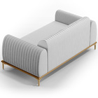 Sofá 3 Lugares Para Sala De Estar Molino 210 Cm D02 Pés D'our