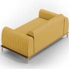 Sofá 3 Lugares Para Sala De Estar Molino 210 Cm D02 Pés D'our