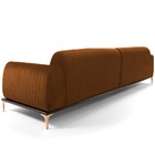 Sofá 3 Lugares Para Sala De Estar Molino 230 Cm D02 Veludo Te