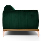 Sofá 3 Lugares Para Sala De Estar Molino 230 Cm D02 Veludo Ve