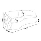 Sofá 3 Lugares Para Sala Living Olimpo 288 Cm M03 Veludo Pret