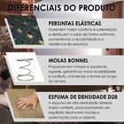 Sofá 3 Lugares Paris Veludo 1,94m Marrom