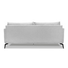 Sofá 3 Lugares Pé De Ferro Preto Rafaela 220 Cm Linho S04 - D