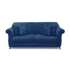 Sofá 3 Lugares Pé De Madeira Julieta 200 Cm Suede S04 - D'ros