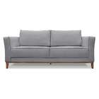 Sofá 3 Lugares Potenza Linho Cinza 230 Cm