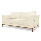 Sofá 3 Lugares Potenza Linho Pérola 230 Cm