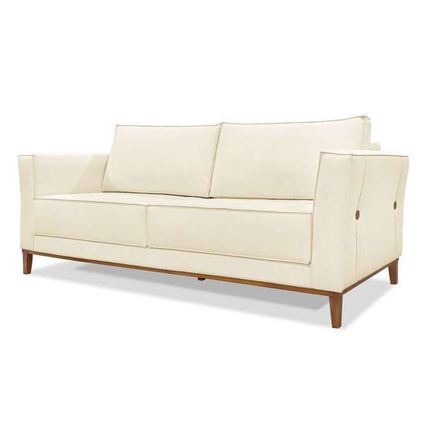 Sofá 3 Lugares Potenza Linho Pérola 230 Cm
