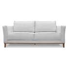 Sofá 3 Lugares Potenza Linho Rústico Grigio 190 Cm