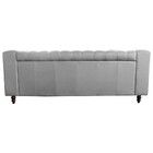 Sofá 3 Lugares Ravena 220cm Couro Branco G58 - Gran Belo