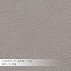 Sofá 3 Lugares Ravena 220cm Couro Tiza G58 - Gran Belo