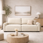 Sofá 3 Lugares Recepção Moderno 2 Metros Sala Contemporâneo L