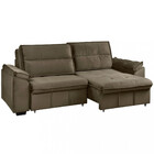 Sofá 3 Lugares Reclinável 240cm Veludo Amanda Takei