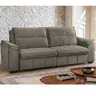 Sofá 3 Lugares Reclinável 240cm Veludo Amanda Takei