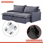 Sofá 3 Lugares Retrátil 214cm Com Almofadas Lisboa