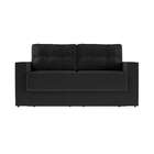 Sofá 3 Lugares Retrátil Berlim Suede Preto 180 Cm