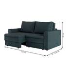 Sofá 3 Lugares Retrátil Berna Linho Grafite 180 Cm