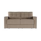 Sofá 3 Lugares Retrátil Colônia Suede Bege 180 Cm