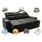 Sofá 3 Lugares Retrátil E Reclinável 2,00m Cama Inbox Smal Co