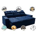 Sofá 3 Lugares Retrátil E Reclinável 2,00m Cama Inbox Smal Co