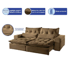 Sofá 3 Lugares Retrátil E Reclinável 2,10 Mts Máximo Suede Ma