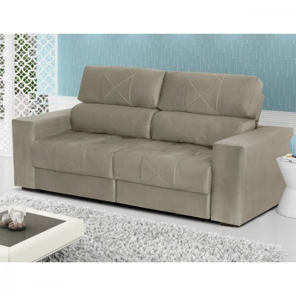 Sofá 3 Lugares Retrátil E Reclinável 2,29m Firenze