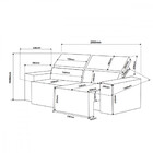 Sofá 3 Lugares Retratil E Reclinável 200cm Veludo Gold Viero