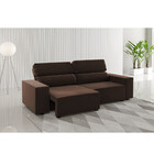 Sofá 3 Lugares Retratil E Reclinável 200cm Veludo Gold Viero