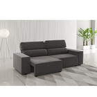 Sofá 3 Lugares Retratil E Reclinável 200cm Veludo Gold Viero