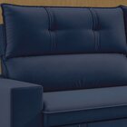 Sofá 3 Lugares Retrátil E Reclinável 207cm Bruges Azul