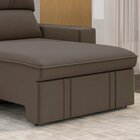 Sofá 3 Lugares Retrátil E Reclinável 207cm Bruges Marom