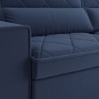 Sofá 3 Lugares Retrátil E Reclinável 207cm Viena Azul