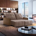 Sofá 3 Lugares Retrátil E Reclinável 214cm Xangai Yescasa  Ve